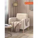 Кресло Monofix Фоксет 82x82.5x72 см велюр цвет бежевый
