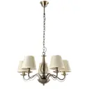 Люстра потолочная ARTE LAMP FELICIA 5 ламп 10 м² цвет коричневый