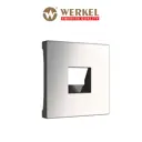 Накладка Werkel для RJ45 и RJ11 глянцевый никель