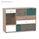 Комод Моби 4788743 3 ящика 121.2x39.9x88.8 см ЛДСП цвет бетон