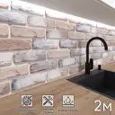 Стеновая панель Фартукофф Аликанте 200x60x0.15 см ПВХ цвет разноцветный