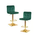 Барный стул Dobrin Goldie lm-5016 42x115x52 см цвет зеленый 2 шт