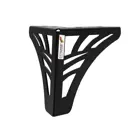 Ножка фигурная Bezgans Декор высота 100 мм сталь цвет Черный 4 шт.