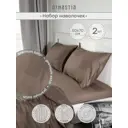Наволочка Denastia BASIC COLLECTION C060267 70x50 см сатин 2 шт цвет коричневый