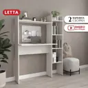 Письменный стол Letta L3770.17/01 108.8x138.2x40 см лдсп цвет белый