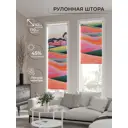 Рулонная штора AT Home Кампос 52x170 см цвет розовый, оранжевый, бирюзовый