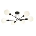 Люстра на штанге Балтийский Светлячок Сиэтл L-06CH 6 ламп 25 м² цвет черный