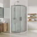 Душевая ширма GuteWetter 2480883892 110x110см 1/4 Круга цвет серебро