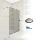 Душевая перегородка Gutewetter 2037007974 60x198см серый профиль