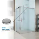 Душевой уголок Gutewetter 2574021563 прямоугольник 105x100см серебро профиль эффект стекла матовый