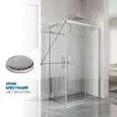 Душевой уголок Gutewetter 837787793 прямоугольник 110x100см серебро профиль эффект стекла прозрачный