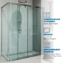 Душевой уголок GUTEWETTER GWMPSLRC865 4698032862329, прямоугольный, 75x150x200 см, прозрачное стекло