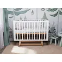 Кровать для новорожденных Incanto Anniken с маятником 65x100x65 см массив дерева цвет белый/бук