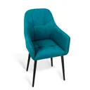 Стул / кресло Azzurro mebel Gloria Emeland/Black-1 38x89x60 см велюр цвет синий