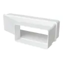 Переходник вентиляционный для плоских воздуховодов Fonet 55x110 мм 60x204 мм пластик