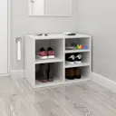 Шкаф для обуви Velardy Home Place 60x45x35 см 5 полок ЛДСП цвет белый матовый