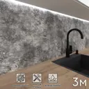 Стеновая панель Фартукофф Бетон 300x60x0.1 см ПВХ цвет разноцветный
