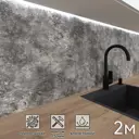 Стеновая панель Фартукофф Бетон 200x60x0.1 см ПВХ цвет разноцветный