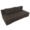 Диван раскладной Лига диванов 200x76x90 см рогожка цвет амур 05 коричневый