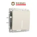 Выключатель встраиваемый Werkel a059279 1 клавиша с подсветкой цвет айвори матовый