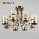 Потолочная люстра EUROSVET 60085/8 античная бронза