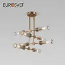 Светильник подвесной Eurosvet Oriens A068072 8 ламп 11 м² цвет латунь