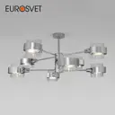 Потолочная люстра со стеклянными плафонами EUROSVET 70127/8 хром