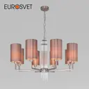 Люстра подвесная EUROSVET a058369 Soffio 8 ламп 14 м² цвет никель