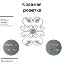 Кованая Розетка Ван-Упак (1615) 50x79 см