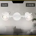 Светильник настенно-потолочный Citilux Веймар CL537522 2 лампы цвет белый