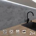 Стеновая панель матовая Фартукофф Бетон 200x60x0.1 см ПВХ цвет разноцветный