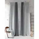 Комплект штор на ленте At Home Рикао 150x270 см блэкаут цвет черный AA213134
