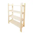 Стеллаж Timber&style 60x103x24 см массив дерева цвет бежевый нагрузка до 50 кг
