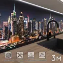 Стеновая панель глянцевая Фартукофф Город 300x60x0.15 см ПВХ цвет разноцветный