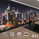 Стеновая панель матовая Фартукофф Город 400x60x0.15 см ПВХ цвет разноцветный