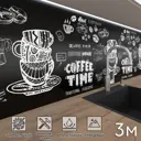 Стеновая панель глянцевая Фартукофф Кофе тайм 300x60x0.15 см ПВХ цвет разноцветный
