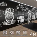 Стеновая панель глянцевая Фартукофф Кофе тайм 400x60x0.15 см ПВХ цвет разноцветный