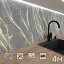 Стеновая панель матовая Фартукофф Порто Венере 400x60x0.1 см ПВХ цвет разноцветный