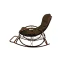 Кресло-качалка M-Group Люкс 11680205 107x107x75 см коричневый