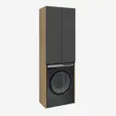 Шкаф для стиральной машины Ruvann Nika напольный 65.20x200x40 см дуб вотан, графит софт