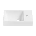Подвесная накладная раковина Wellsee WC Area 151803000 прямоугольная 45 см цвет белый глянец