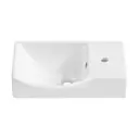 Подвесная накладная раковина Wellsee WC Area 151807000 45 см цвет белый глянец