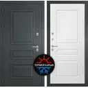 Входная дверь Labirintdoors Атлантик П-03 левый 205x88см белый софт/шагрень