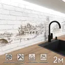Стеновая панель Фартукофф ФФ - 113 200x60x0.15 см ПВХ цвет бежевый