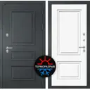 Входная дверь Labirintdoors Атлантик П-26 правый 205x88см сигнальный белый/шагрень