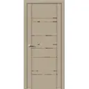 Дверь межкомнатная Uberture Uniline light soft touch 30032 остеклённая 200x90см пленка ПВХ цвет софт кремовый без замка и петель