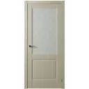 Дверь межкомнатная комплект Двери регионов Нова 4 200x80см пленка ПВХ остеклённая цвет серена керамик без замка и петель