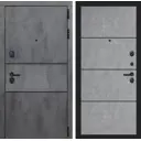 Входная дверь Labirintdoors Инфинити П-25 правый 205x88см бетон светлый/бетон темный