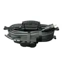 Удлинитель-шнур силовой iTOK тип SUR i-connect-SUR-PVS-310-2-44-30 2 розетки с заземлением 3x1 мм 30 м 2200 Вт цвет черный