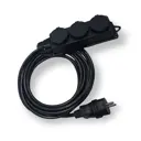Удлинитель-шнур силовой iTOK тип SU i-connect-SU-PVS-215-3-44-7 3 розетки без заземления 2x1.5 мм 7 м 3500 Вт цвет черный